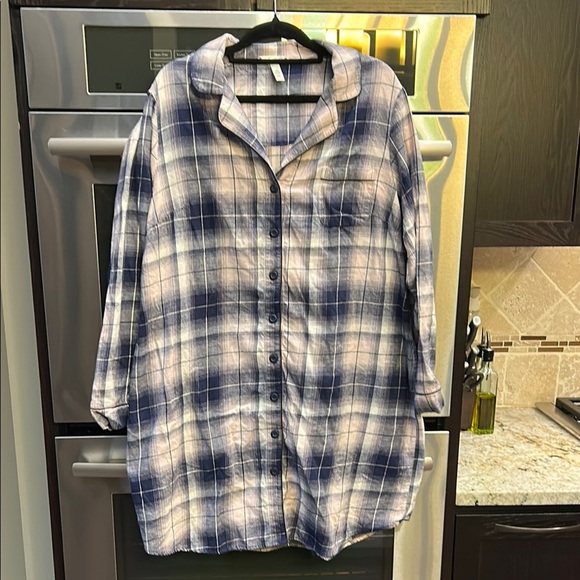 Soma Blue and White Chemise Soft Sleepwear - Picture 1 of 3